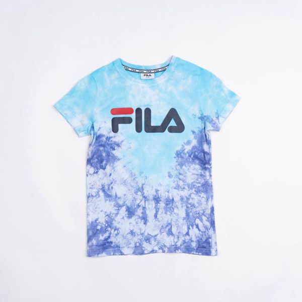 Camisetas Fila Rapaz Turquesa - Fila Deckle En Portugal,GAUH-59248